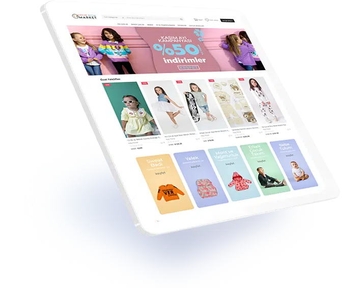 Çocuk Giyim E-Ticaret Sitesi - Çocuk Giyim E-Ticaret Yazılımı